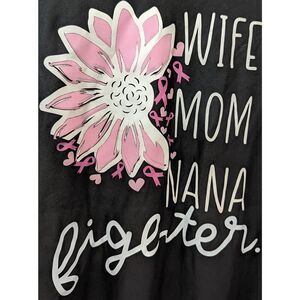 NObo No Boundaries Shirt XL Wife Mom Nana Fighter Cancer Awareness Ribbon Tee‎ T